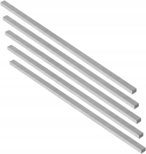 5× Narzędzie tokarskie HSS 4×6×200 mm - dłuto prostokątne do obróbki metalu