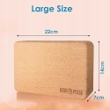 Blok do Jogi z Naturalnego Korka Pulse 22x14x7 cm Antypoślizgowy wytrzymały