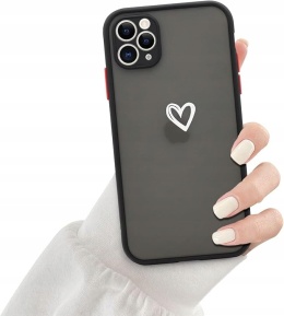 Etui iPhone 11 PRO Matowe Antywstrząsowe Pyłoszczelne Wzmocnione Czarne