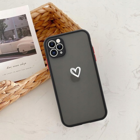 Etui iPhone 11 PRO Matowe Antywstrząsowe Pyłoszczelne Wzmocnione Czarne