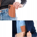 Etui z klapką QHOHQ do Samsung Galaxy A54 5G brązowy