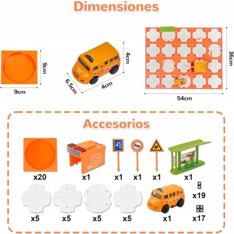 Gra logiczna dla dzieci puzzle budowa dróg zestaw zabawkowy 20 elementów