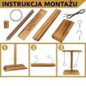 Gra zręcznościowa Drewniana Ring Toss Games dla dzieci i dorosłych