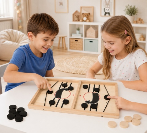 Gra zręcznościowa hokej stołowy piłkarzyki foosball 2w1