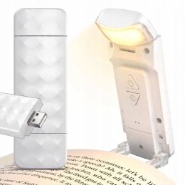 LAMPKA LED DO CZYTANIA KSIĄŻEK NOCNA Z KLIPSEM ZAKŁADKA DLA OCZU ZDROWA USB
