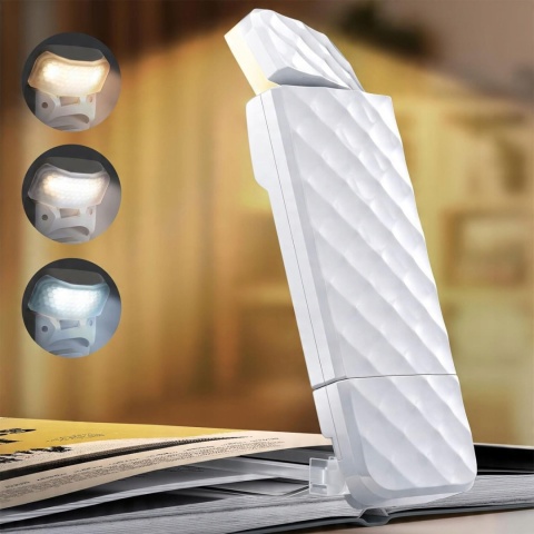 LAMPKA LED DO CZYTANIA KSIĄŻEK NOCNA Z KLIPSEM ZAKŁADKA DLA OCZU ZDROWA USB