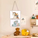 Malowanie po numerach Zestaw DIY z farbkami 12,7x17,5cm Jednorożec 2szt
