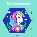 Malowanie po numerach Zestaw DIY z farbkami 18x16cm Jednorożec Żółw 2szt