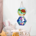 Malowanie po numerach Zestaw DIY z farbkami 18x16cm Jednorożec Żółw 2szt
