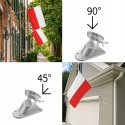 Maszt Uchwyt Na Flagę Aluminiowy 150cm Maszt srebrny z białym uchwytem