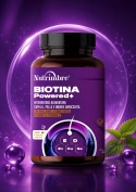 Nutrimbre Biotina Powered+ suplement Biotyna 120 szt skóra włosy paznokcie
