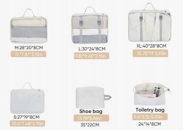 Organizer YOOFAN 40 x 20 x 8 cm biały