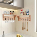 Organizer na klucze - wieszak na klucze 25cm drewno metal WoodExpert