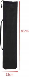 Pokrowiec ogrodowy na krzesło 85 x 22 x 85 cm czarny