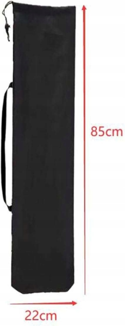 Pokrowiec ogrodowy na krzesło 85 x 22 x 85 cm czarny