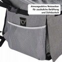 Przedni koszyk rowerowy plecak transportowy dla psa kota do 4kg DDOXX szary