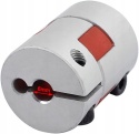 Sprzęgło elastyczne wału 6 mm, 30×25 mm aluminium do silnika enkodera