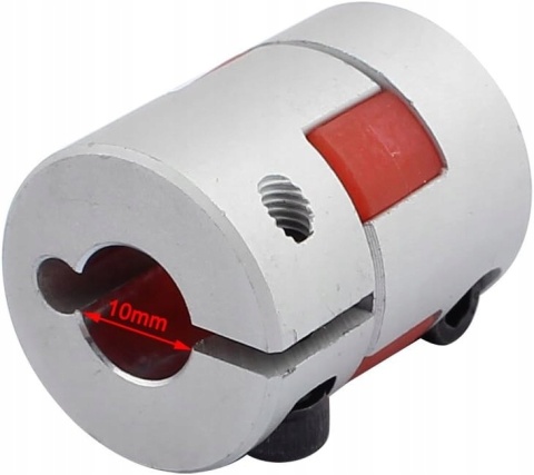 Sprzęgło elastyczne wału 6 mm, 30×25 mm aluminium do silnika enkodera
