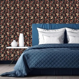 Tapeta w rolce samoprzylepna okleina do mebli 40x600cm motyw kwiatowy