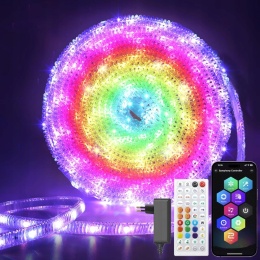 Taśma samoprzylepna LED RGB wodoodporna 29 V z pilotem 10M