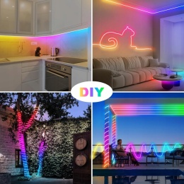 Taśma samoprzylepna LED RGB wodoodporna 29 V z pilotem 10M