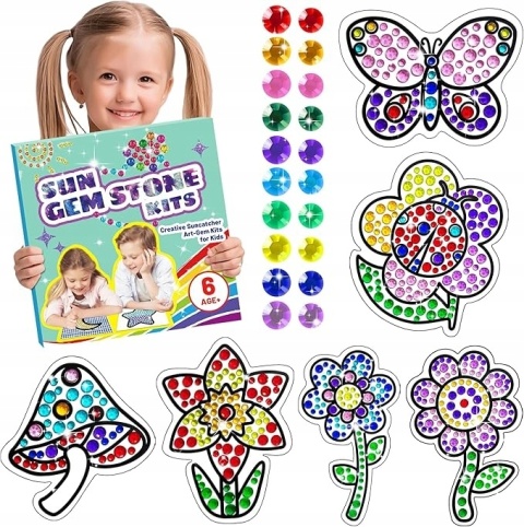 Zestaw kreatywny DIY Suncatcher z Diamentami 5D dla Dzieci 6+ 6szt