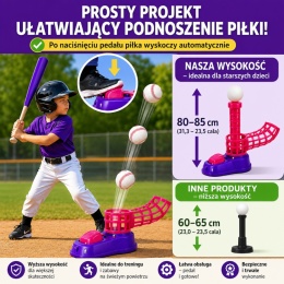 BASEBALL GRA DLA DZIECI ZESTAW 4 w 1 ZABAWKA ZESTAW NA ZEWNĄTRZ +3 LAT