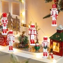 Dekoracja ozdoba świąteczna Dziadek do orzechów figurka miniaturowa 5szt