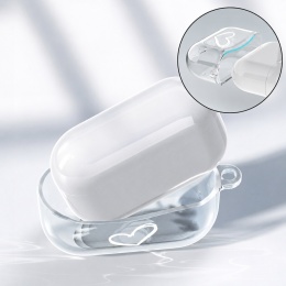 Etui ochronne Newseego kompatybilne z AirPods Pro przezroczyste silikonowe