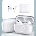 Etui ochronne Newseego kompatybilne z AirPods Pro przezroczyste silikonowe