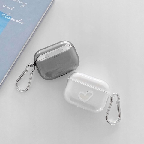 Etui ochronne Newseego kompatybilne z AirPods Pro przezroczyste silikonowe