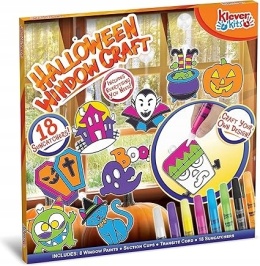 Halloween Zestaw Kreatywny Malowanie Okien 18 Witraży Klever Kits