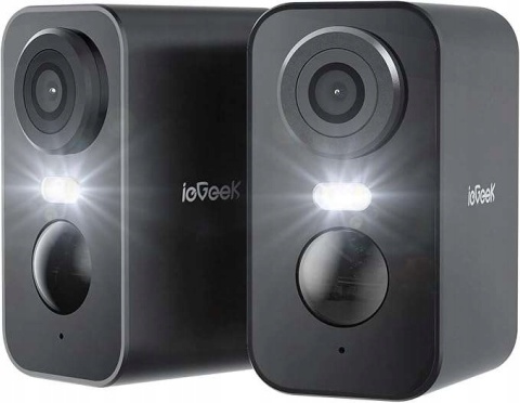 Kamera zewnętrzna ieGeek 2K bezprzewodowa z baterią IP66 do monitoringu