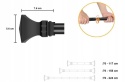 Karnisz pojedynczy na firanki zasłony drążek 76- 224 cm czarny metalowy