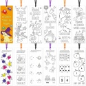 Kolorowanka dla dzieci na Halloween zakładka do książki DIY w j. angielskim