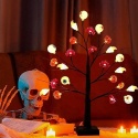 Lampki Halloween Drzewko LED 24x LED USB/Bateria Dekoracja Wnętrz