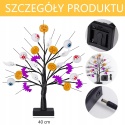 Lampki Halloween Drzewko LED 24x LED USB/Bateria Dekoracja Wnętrz