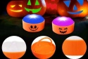 Lampki LED wkład do dyni na Halloween niebieski pomarańczowy z pilotem