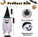 Lampy LED ozdobna Halloween w kształcie ducha tryby 105cm zestaw 2szt