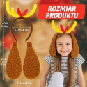Opaska na głowę rogi renifera dekoracja świąteczna pluszowa 2szt