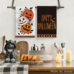 Ręcznik kuchenny Ścierka z poliestru 42x65 cm Wzór Dynie pająk na Halloween