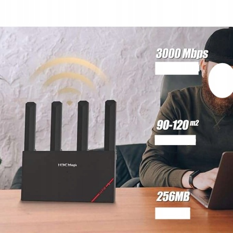 Router WiFi 6 H3C Magic NX30 dwupasmowy z gigabitowym zestawem do domu
