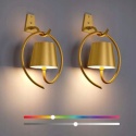 Zestaw 2 bezprzewodowych lamp RGB Faithorse na ścianę IP54