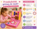 Zestaw Busy Board tablica manipulacyjna edukacyjna dla dzieci niemiecka róż